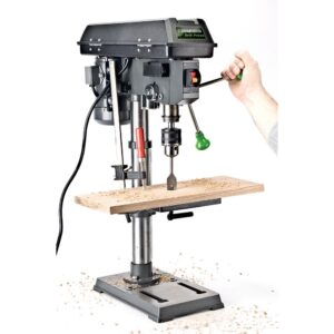 Genesis 4.1-Amp 10 in. 5-Speed Drill Press with 5/8 in. Chuck, Work Light, and Table Rotatable 360° and Tiltable 45°