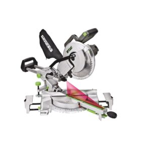 Genesis 15-Amp 10 in. Sliding Compound Miter Saw with Laser, Electric Brake, Spindle Lock, Dust Bag, Wings and Blade