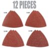 Genesis Universal Hook-and-Loop Sandpaper Assortment with 3 60-Grit, 3 80-Grit, 3 120-Grit and 3 240-Grit (12-Piece)