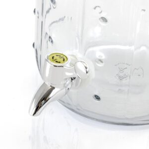 Gibson Home Cactus Cooler 1.3 Gal. Glass Drink Dispenser