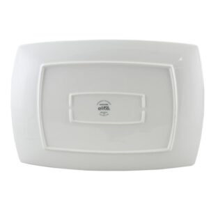 Gibson Gracious Dining White Ceramic Serving Platter