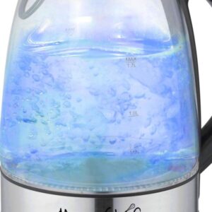 MegaChef MegaChef 7 Cups 1.7 l Glass and Stainless Steel Electric Tea Kettle