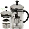 Ovente 2.5-Cup (20 oz.) Glass Tea Maker with Removable Stainless Steel Infuser and Free Measuring Scoop