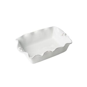Abigails Fleur De Lis White Ceramic Charger Set of 4