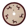 Glitzhome 48 in. D Fabric Christmas Tree Skirt - Dachshund