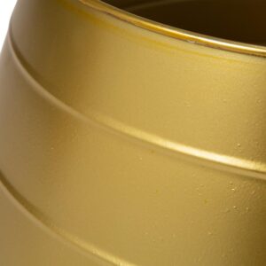 Glitzhome 22 in. Dia Painted Gold Metal Tree Collar