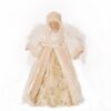 Glitzhome 12 in. H Faux Fur Christmas Tree Topper Decoration