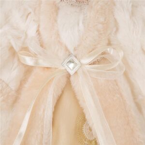 Glitzhome 12 in. H Faux Fur Christmas Tree Topper Decoration
