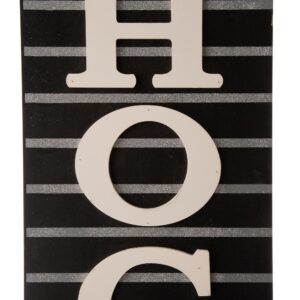 Glitzhome 60 in. H Halloween Wooden Hocus Pocus Standing Porch Sign or Hanging Decor (KD, 2-Function)