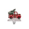 Glitzhome 6.12 in. H Wooden/Metal Red Truck Stocking Holder
