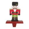 Glitzhome 7.00 in. H Wooden/Metal Nutcracker Stocking Holder