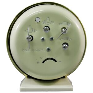 Equity by La Crosse 4 in. Round Analog Wind-Up Bell Metal Alarm Clock