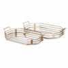 IMAX Piculla Gold Trays (Set of 2)