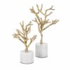 IMAX Concepts Eclipse Trees on Marble Base (Set of 2)