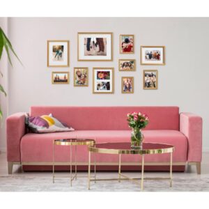 Kate and Laurel Adlynn Gold Picture Frames (Set of 10)