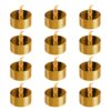 LUMABASE Battery Operated Gold Plated LED Tea Lights (12-Count)
