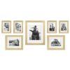 Stonebriar Collection Decorative Stamped Gold Picture Frame Set (Set of 7)