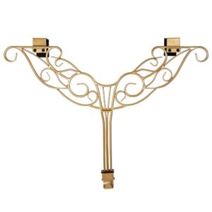 Village Lighting Company 19 in. Gold Antler Adjustable Wreath Hanger
