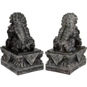 Oriental Furniture Oriental Furniture 18 in. Sitting Foo Dog Decorative Statues