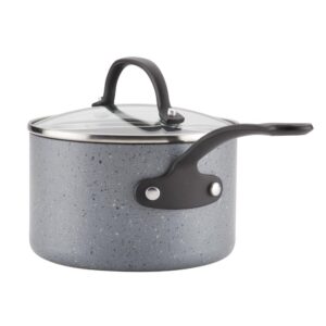 Farberware Quartz 10-Piece Aluminum Nonstick Cookware Set in Gray Speckle