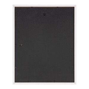 Kate and Laurel Gibson 11 in. x 14 in. matted to 8 in. x 10 in. Gray/White Picture Frames (Set of 4)
