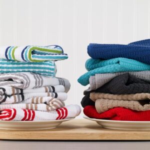 RITZ T-Fal Gray Cotton Kitchen Textile Set (Set of 9)