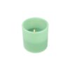 Northlight 6 in. Sage Green Battery Operated Flameless LED Lighted 3-Wick Flickering Wax Christmas Pillar Candle