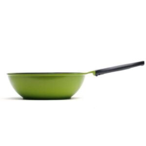 Ozeri Green Earth 14.5 in. Aluminum Ceramic Nonstick Frying Pan in Green