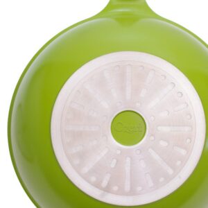 Ozeri Green Earth 14.5 in. Aluminum Ceramic Nonstick Frying Pan in Green