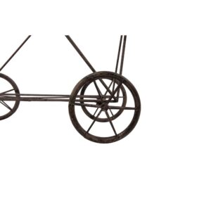 3R Studios Vintage Metal Basket with Wheels