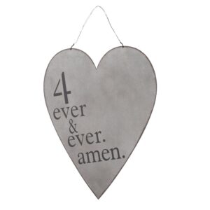 3R Studios 27.5 in. H x 18 in. W 4 Ever and Ever Amen Wall Art