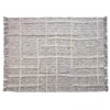 LR Resources Linework 50 in. x 60 in. Gray/Natural Decorative Throw Blanket