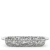 Golden Rabbit Grey Swirl 4.5 qt. Enamelware Baking Pan