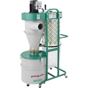 Grizzly Industrial 1-1/2 HP 2-Stage Cyclone Dust Collector
