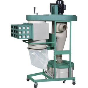 Grizzly Industrial 1-1/2 HP Ultra-Quiet Dual-Filtration HEPA Cyclone Dust Collector