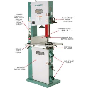 Grizzly Industrial 17" Metal/Wood Bandsaw w/Inverter Motor
