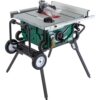 Grizzly Industrial 10 in. 2 HP Portable Table Saw with Roller Stand
