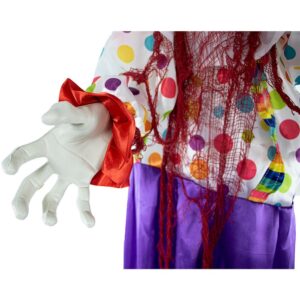 Haunted Hill Farm 5.5 ft. Animatronic Scary Talking Clown Halloween Prop