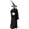 Haunted Hill Farm 6.5 ft. Animatronic Wicked Witch Halloween Prop