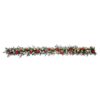Haute Decor 9 ft. Pre-Lit LED Artificial Frosted Garland with Ornaments