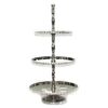 Heim Concept 3-Tier Cake Std, Nip with Chatons H: 31-3/4 in. (Plates Dia. 12 in./14 in./16 in.)