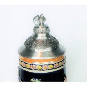 Heim Concept Stein 4.25 in. x 3 in. x 9.5 in. Beer Glass with steeple Lid