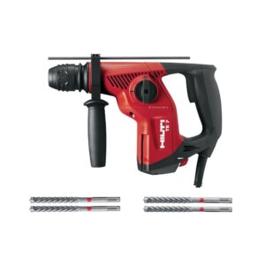 Hilti 120-Volt SDS-Plus TE-7 Corded Rotary Hammer Drill Kit with 4 TE-CX Hammer Drill Bits
