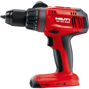 Hilti 22-Volt Lithium-Ion 1/2 in. Cordless Brushless Hammer Drill Driver SF 6H Kit with 2 Batteries, Charger and Bag