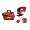 Hilti 22-Volt SJD 6-A Keyless Cordless Variable Speed Orbital Jig Saw Kit with (2) 2.6 Amp Li-Ion Batteries, Charger and Bag