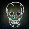 HOLIDYNAMICS HOLIDAY LIGHTING SOLUTIONS 37 in. Lighted LED Skull