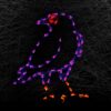 HOLIDYNAMICS HOLIDAY LIGHTING SOLUTIONS Holidynamics, Halloween Yard Decoration 24 in. LED Redeye Raven