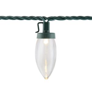 Home Accents Holiday 100-Light LED Smooth C9 Warm White Spool Super Bright