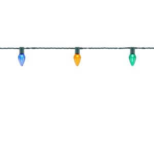 Home Accents Holiday 50 Light Super Bright C9 LED Multi-Color Smooth Constant On Light String (Set of 2)