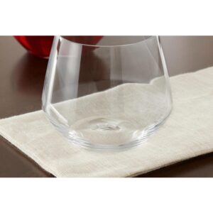 Home Decorators Collection Genoa 18.5 oz. Lead-Free Crystal Stemless Wine Glasses (Set of 4)